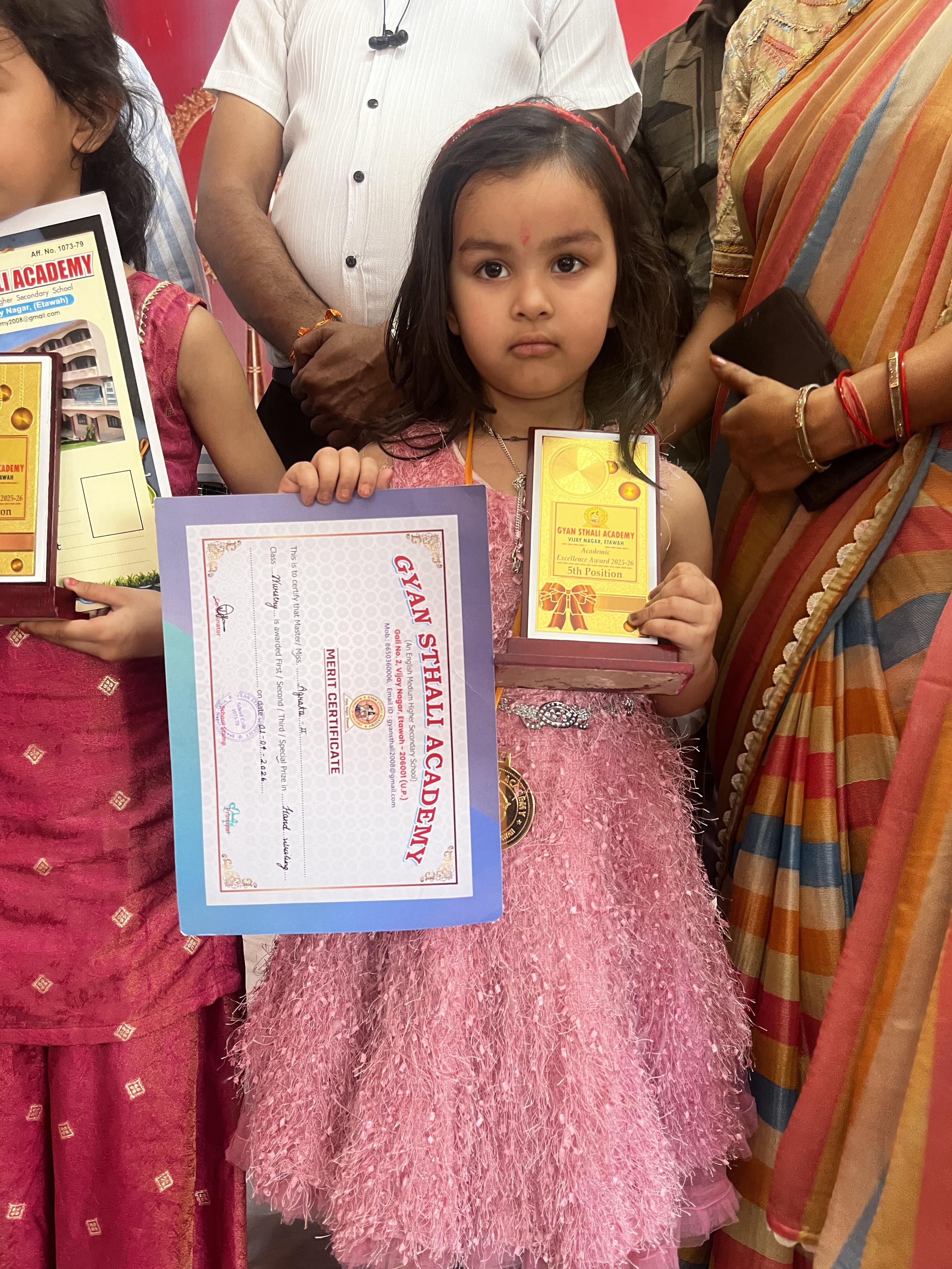 Merit certificate and student activity